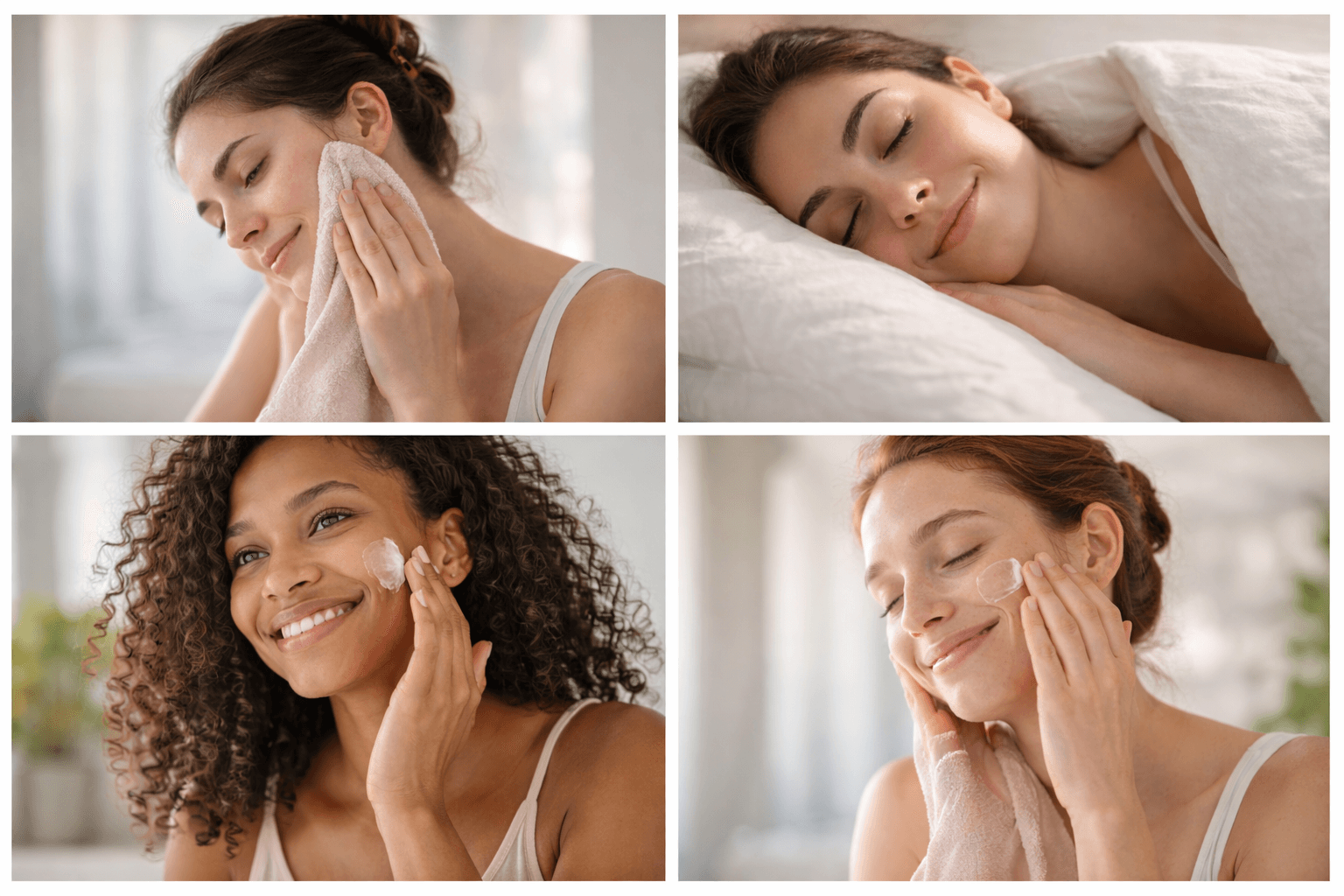 Aftercare essentials like gentle cleanser and sunscreen laid out